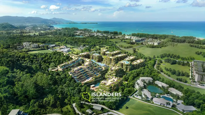 Glorious 3-Bedroom Condo with Pool View in Layan