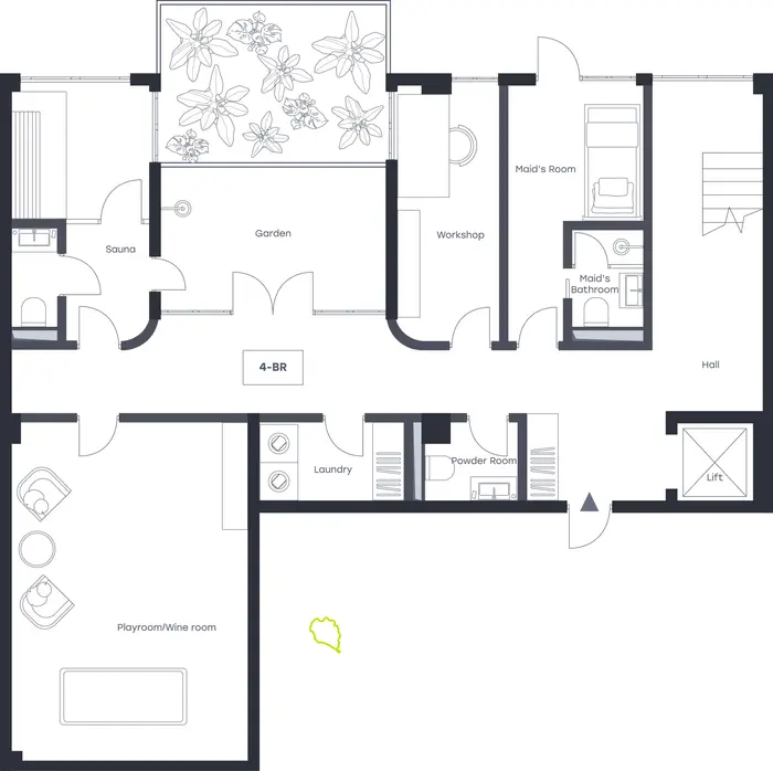 Glorious 4-Bedroom Duplex with Sea View in Layan