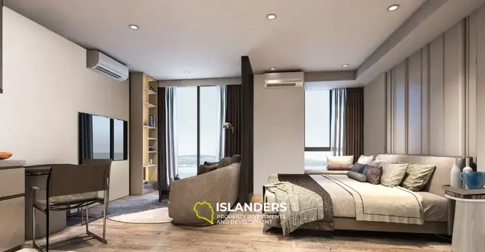 Stunning 1-Bedroom Condo with Rooftop Pool in Karon Beach, Phuket