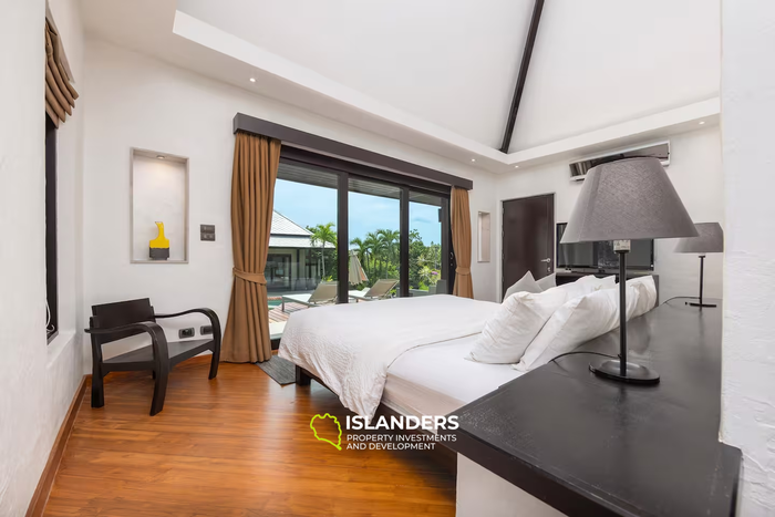 3-bdrm pool villa with sea view from terrace (Bophut)