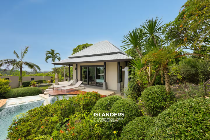 3-bdrm pool villa with sea view from terrace (Bophut)