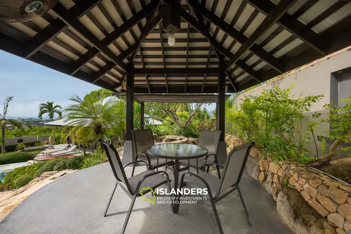 3-bdrm pool villa with sea view from terrace (Bophut)