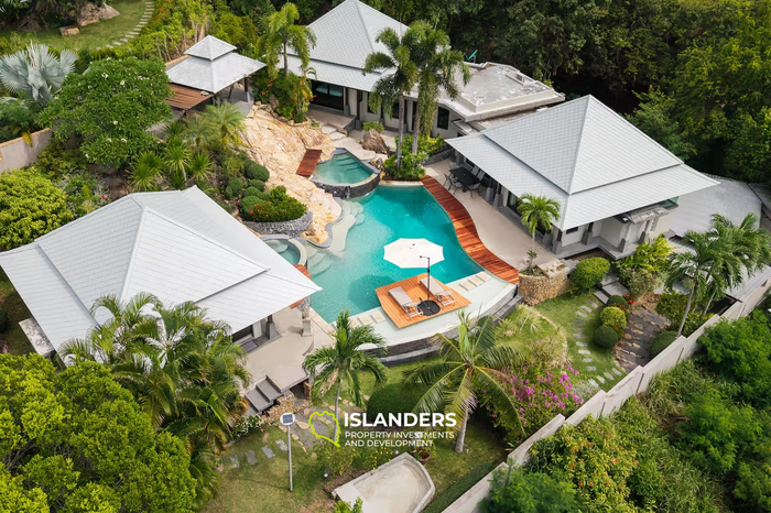 3-bdrm pool villa with sea view from terrace (Bophut)