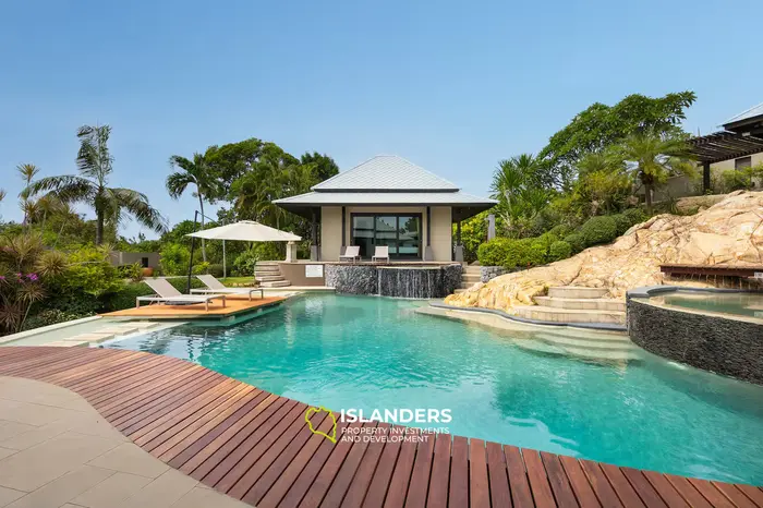 3-bdrm pool villa with sea view from terrace (Bophut)