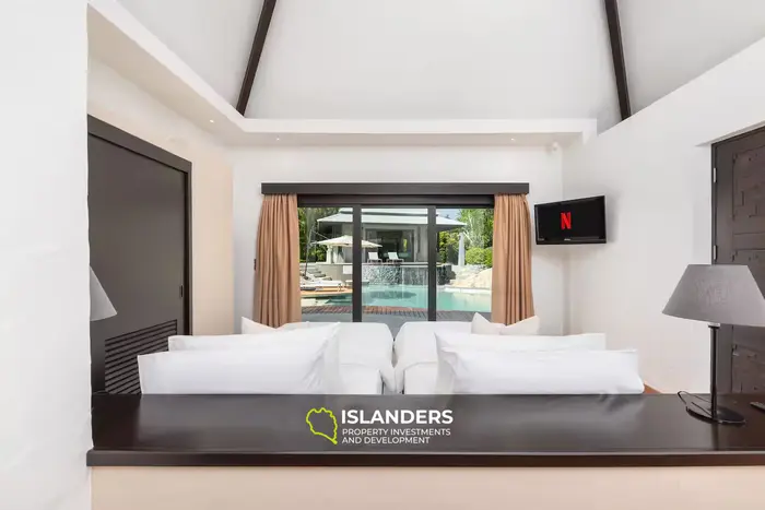 3-bdrm pool villa with sea view from terrace (Bophut)