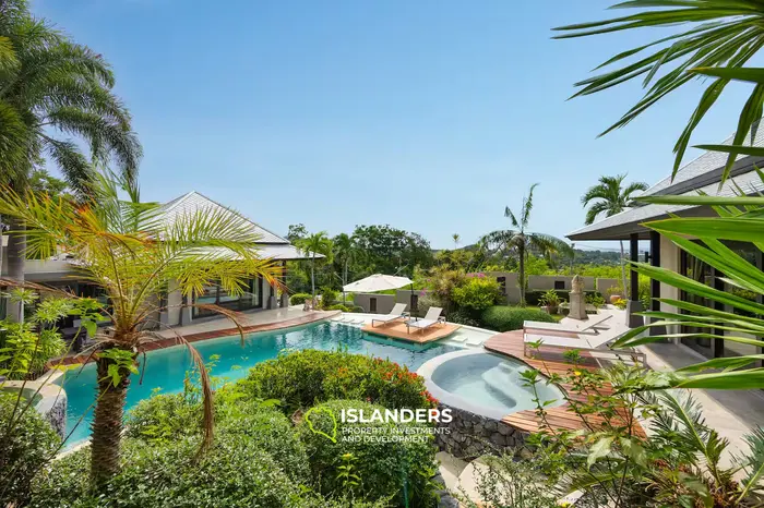 3-bdrm pool villa with sea view from terrace (Bophut)