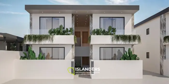 One-bedroom apartment with shared pool in a resort-style complex (Chong Mon)