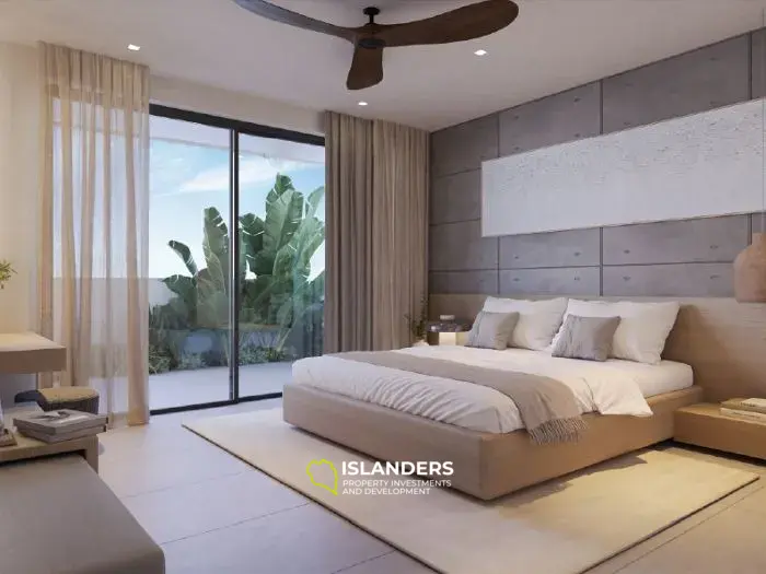 One-bedroom apartment with shared pool in a resort-style complex (Chong Mon)