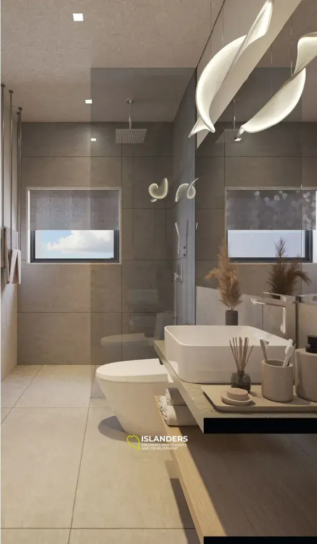 One-bedroom apartment with shared pool in a resort-style complex (Chong Mon)