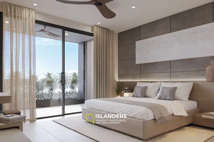 2 bdrm duplex apartment with shared pool and garden view (Chong Mon)
