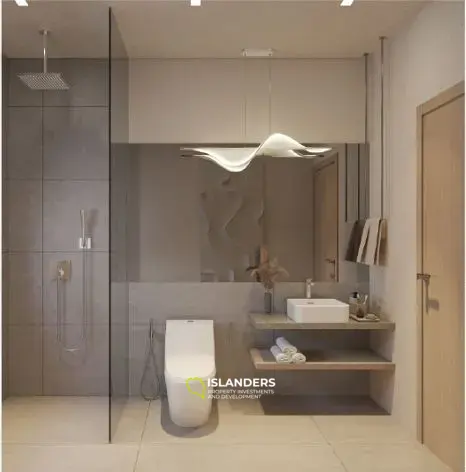 2 bdrm duplex apartment with shared pool and garden view (Chong Mon)