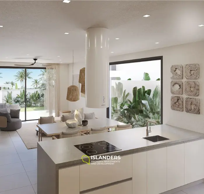 2 bdrm duplex apartment with shared pool and garden view (Chong Mon)