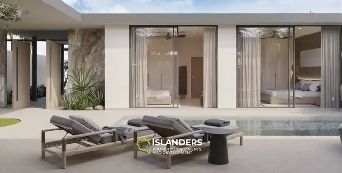 Spacious 2-bdrm villa with garden and pool access (Chong Mon)