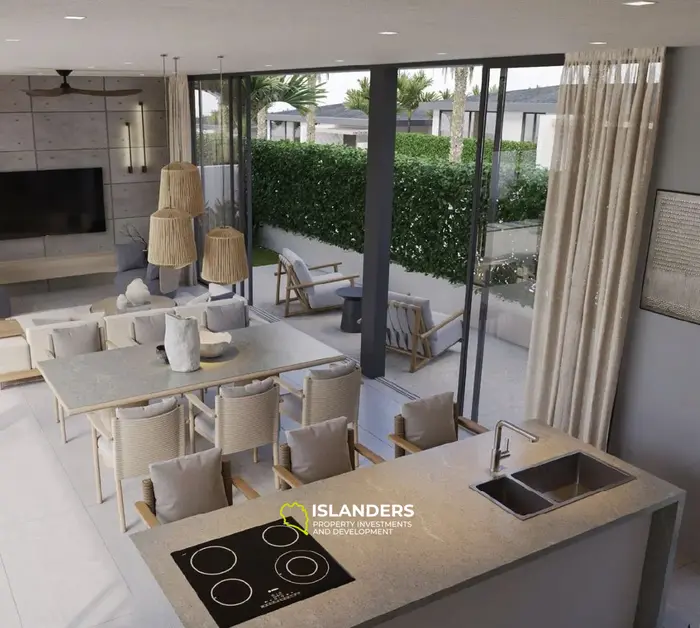 Spacious 2-bdrm villa with garden and pool access (Chong Mon)