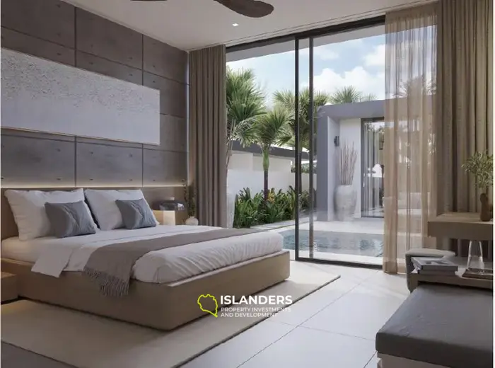 Spacious 2-bdrm villa with garden and pool access (Chong Mon)