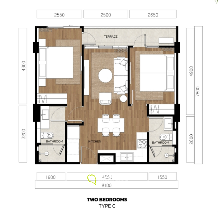 Upscale 2-Bedroom Condo with Pool View in Bang Tao