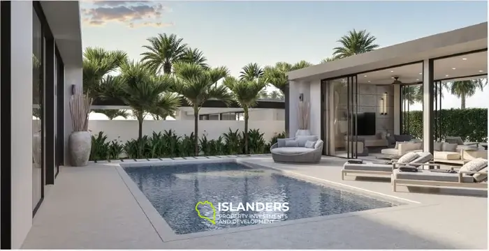 Villa boutique de 3 habitaciones con piscina en un complejo bien mantenido (Chong Mon)
