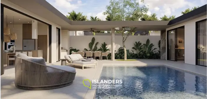 Villa boutique de 3 habitaciones con piscina en un complejo bien mantenido (Chong Mon)