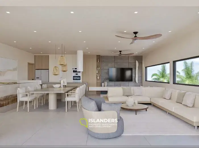 Large 4-bdrm pool villa with sea view from the second floor (Cheong Mon)
