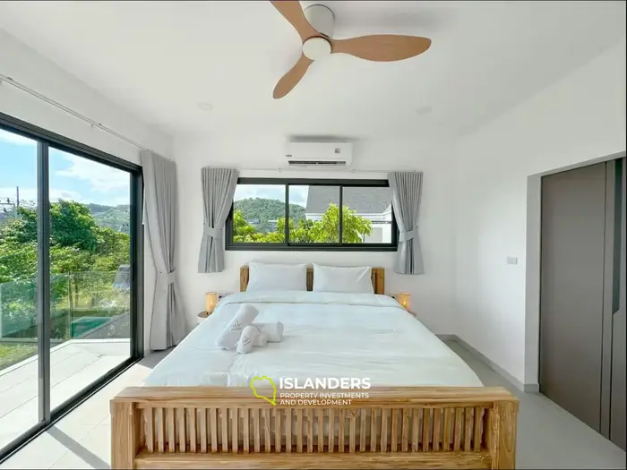 4-bdrm pool villa with jungle and sea views (Bophut)