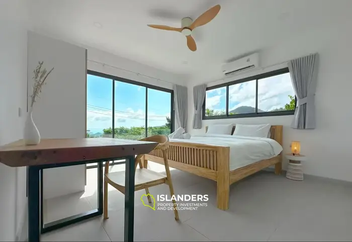 4-bdrm pool villa with jungle and sea views (Bophut)