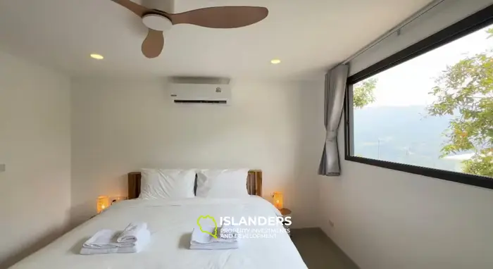 4-bdrm pool villa with jungle and sea views (Bophut)