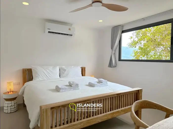 4-bdrm pool villa with jungle and sea views (Bophut)
