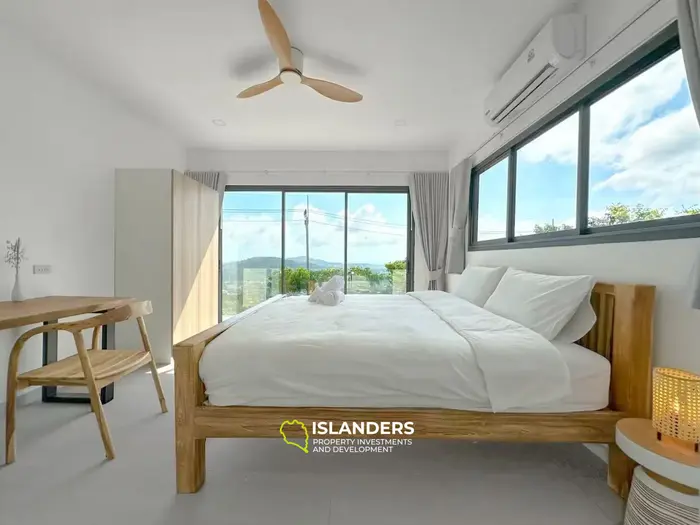 4-bdrm pool villa with jungle and sea views (Bophut)