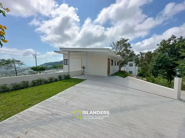 4-bdrm pool villa with jungle and sea views (Bophut)