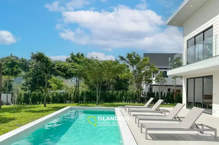 4-bdrm pool villa with jungle and sea views (Bophut)