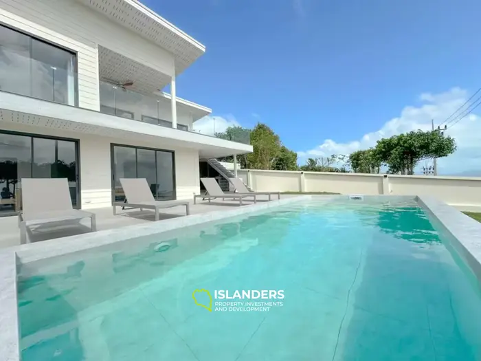 4-bdrm pool villa with jungle and sea views (Bophut)
