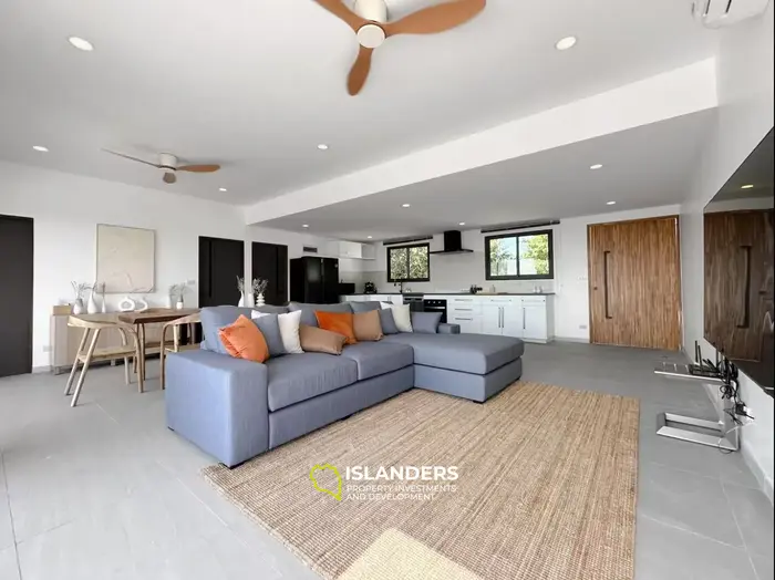 4-bdrm pool villa with jungle and sea views (Bophut)