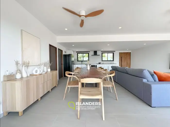 4-bdrm pool villa with jungle and sea views (Bophut)