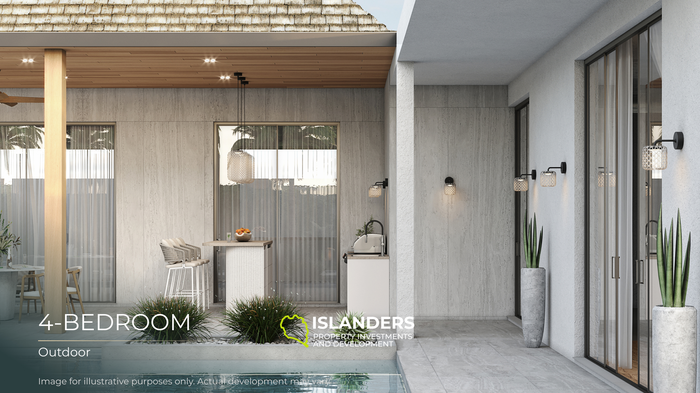 Upscale 4-Bedroom Villa with Stunning Private Pool near Layan Beach