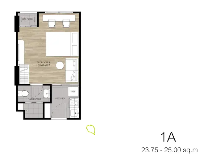1-Zimmer-Typ (1A) Wohnung in Kathu
