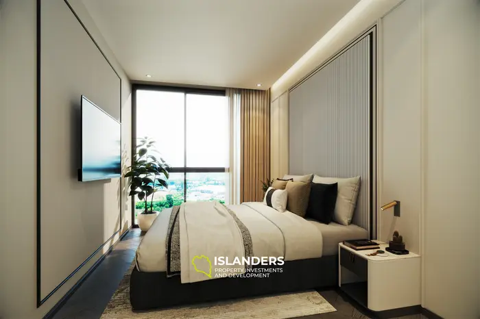 Appartement moderne de 2 chambres à vendre à Bang Tao Beach, Phuket