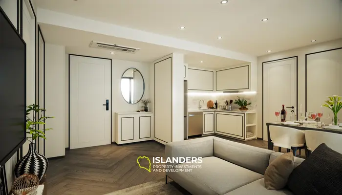Appartement moderne de 2 chambres à vendre à Bang Tao Beach, Phuket