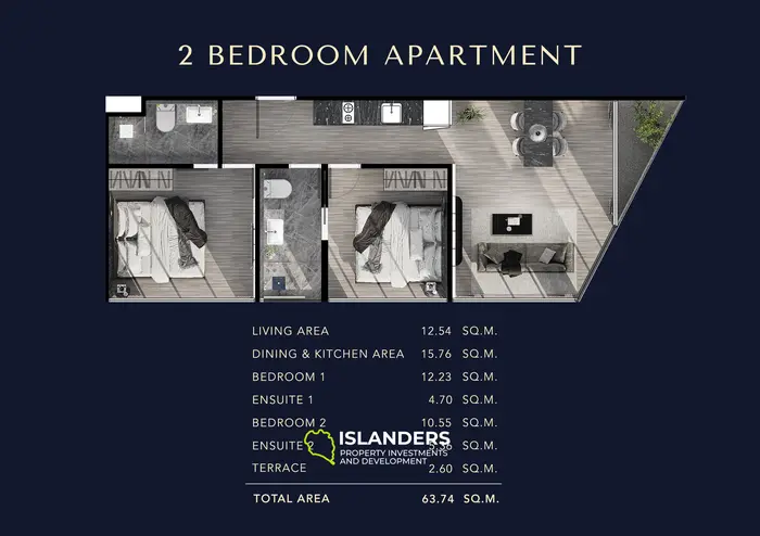 Posh 2-Bedroom Sea View Condo in Rawai Beach, Phuket