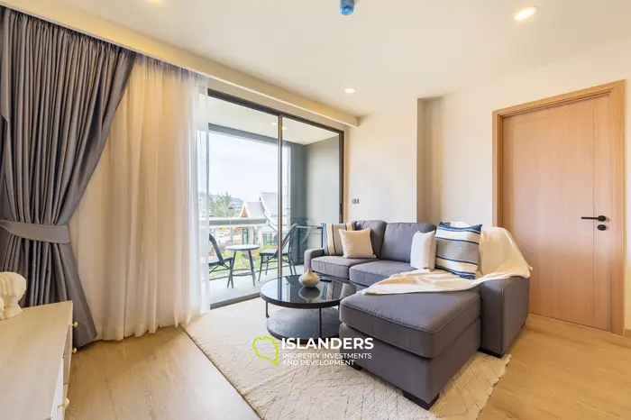 Condominio elegante de 2 habitaciones con vista al golf en el séptimo piso de Laguna en Phuket