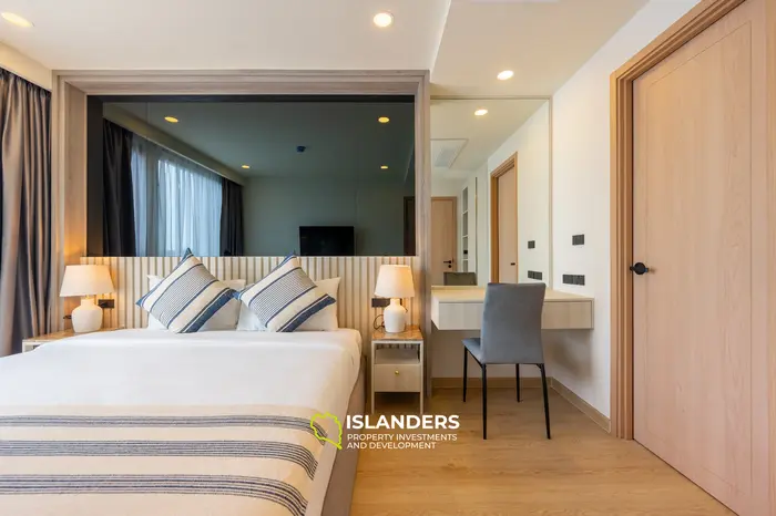Condominio elegante de 2 habitaciones con vista al golf en el séptimo piso de Laguna en Phuket