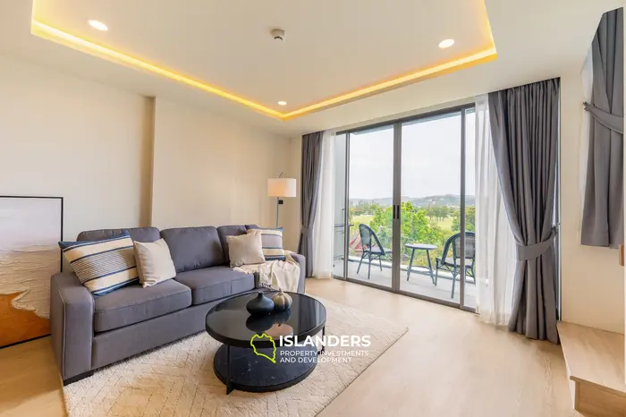 Duplex/Condo élégant avec vue sur le golf au 7ème étage dans la Laguna de Phuket