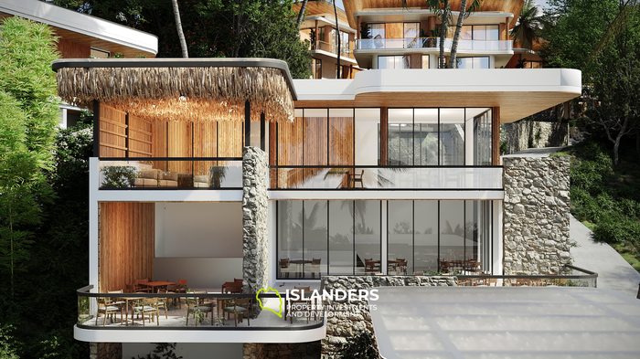 ห้องเพนท์เฮาส์ 3 ห้องนอนสุดหรู Eco-Prime พร้อมวิวทะเลที่สวยงามในชลคลุม!!!