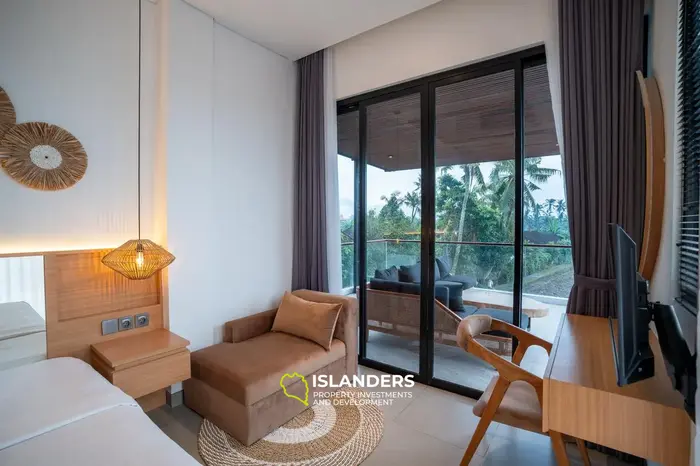 Villa élégante haut de gamme à Ubud avec vue sur le mont Agung