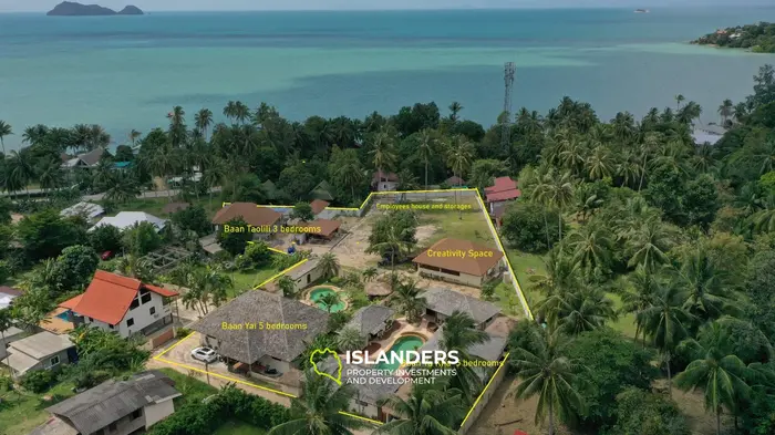 Successful concept village of 3 villas (13 BDR) in Hinkong