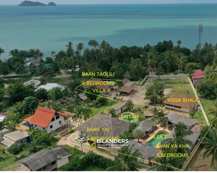 Successful concept village of 3 villas (13 BDR) in Hinkong