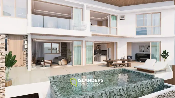 4-bdrm pool villa with panoramic sea views in the heart of the area (Lamai)