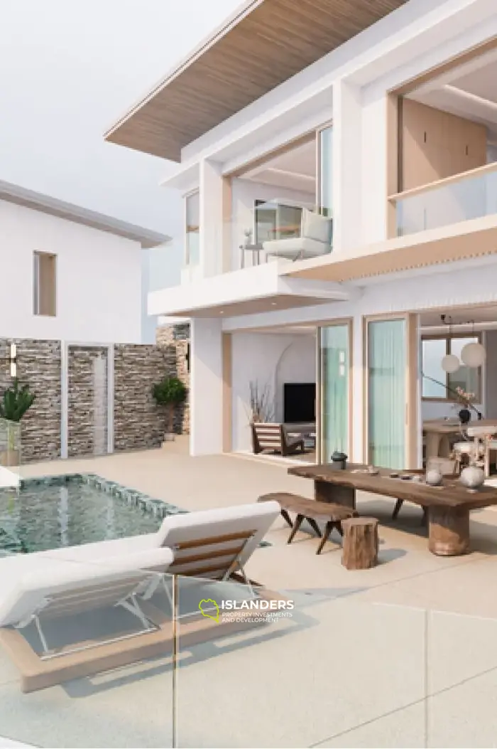 4-bdrm pool villa with panoramic sea views in the heart of the area (Lamai)