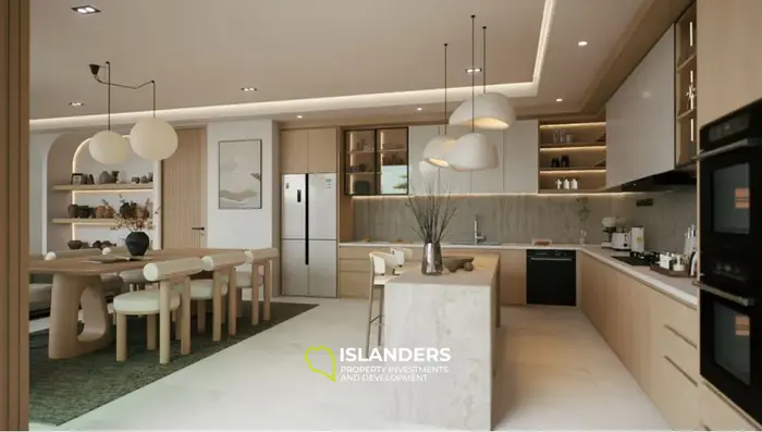 Panoramic 4-bdrm pool villa l on completely flat terrain (Lamai)