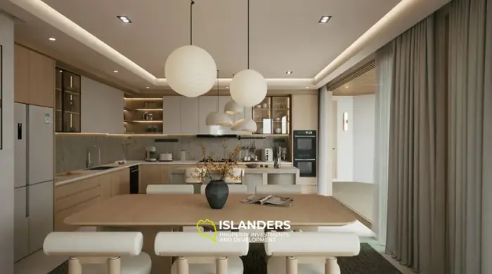 Panoramic 4-bdrm pool villa l on completely flat terrain (Lamai)