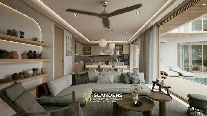 Panoramic 4-bdrm pool villa l on completely flat terrain (Lamai)